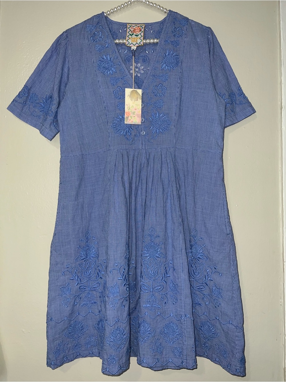 NWT Johnny Was Emilia Pleat Front Slip Dress - Size Small